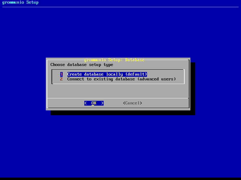 grommunio-setup: choice of database variant