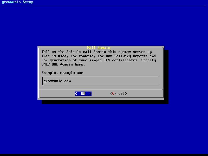 grommunio-setup: setting the primary mail domain