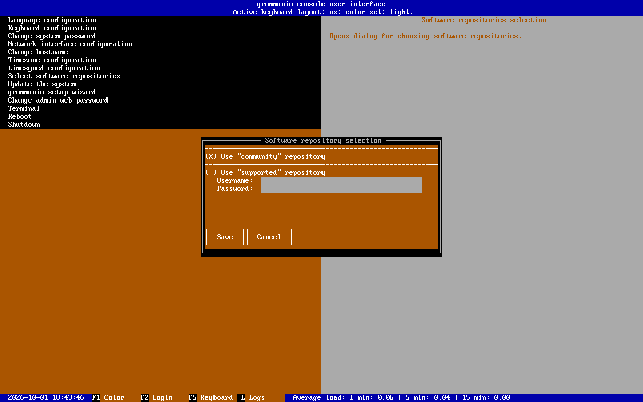 Repository selection
