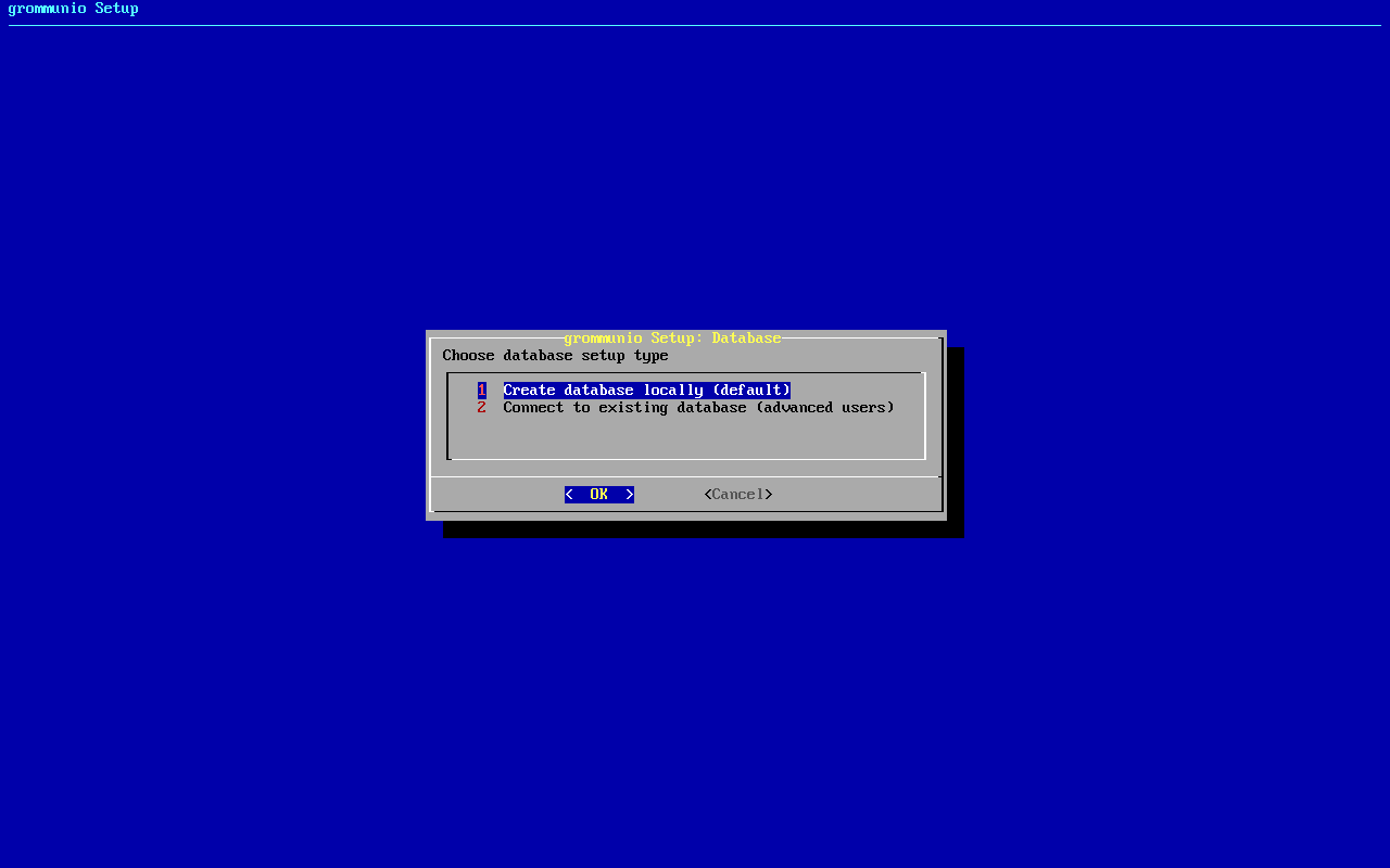 grommunio-setup: choice of database variant