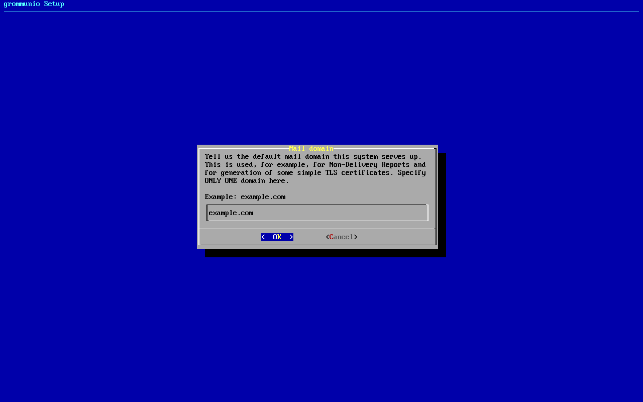 grommunio-setup: setting the primary mail domain