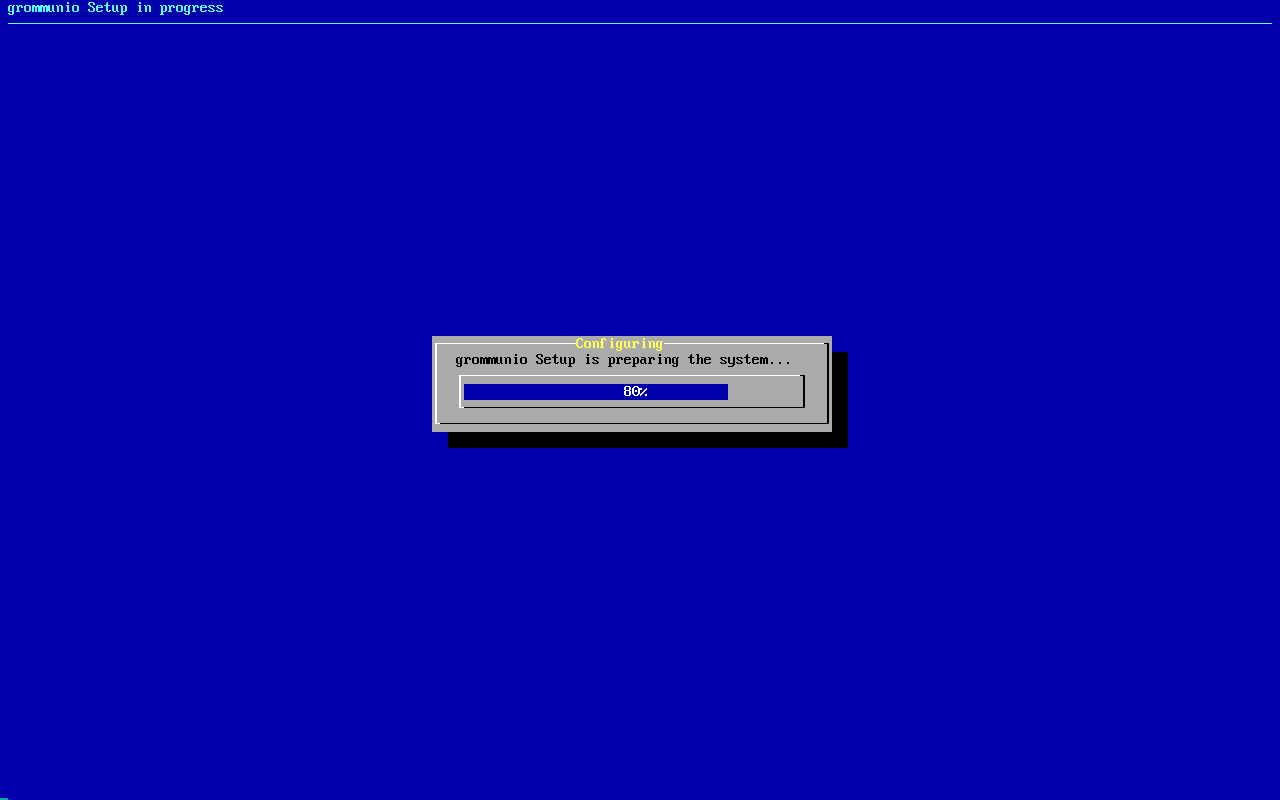 grommunio-setup: configuration in progress