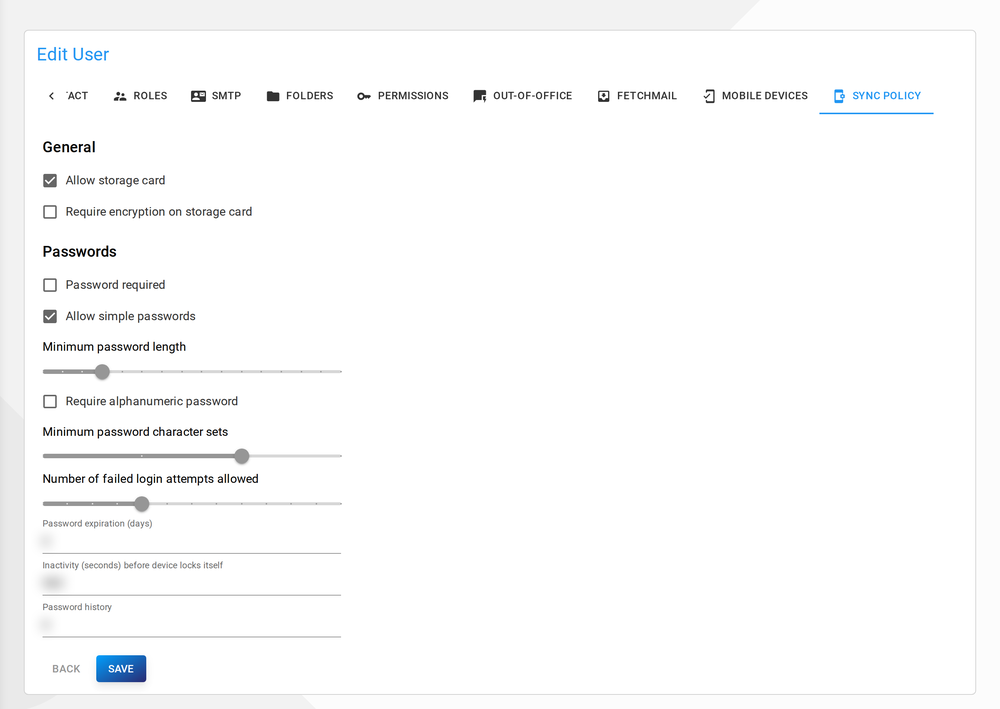 user sync policy
